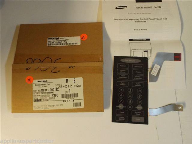 Maytag Samsung Microwave DE34-00013X Switch Membrane NEW IN BOX Maytag Samsung Microwave DE34-00013X Switch Membrane NEW IN BOX
